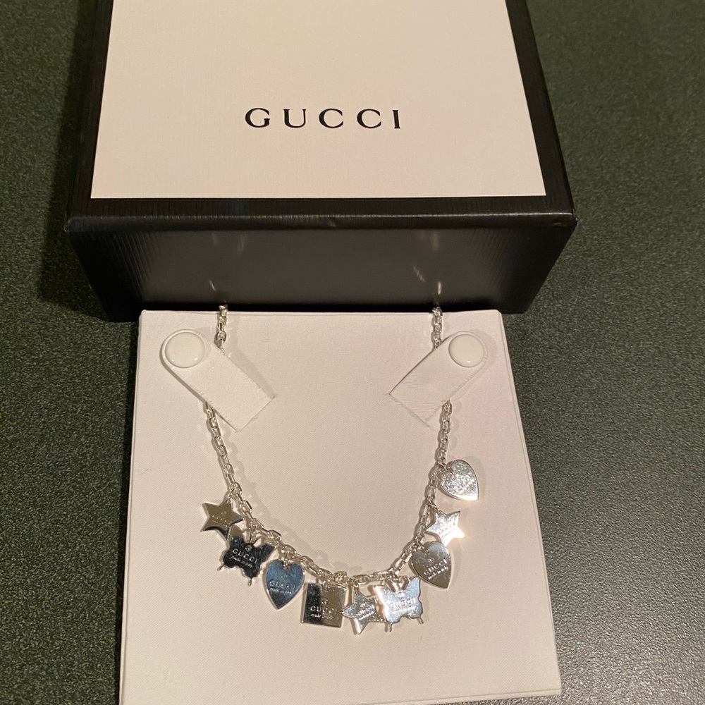 Gucci Find silver necklace